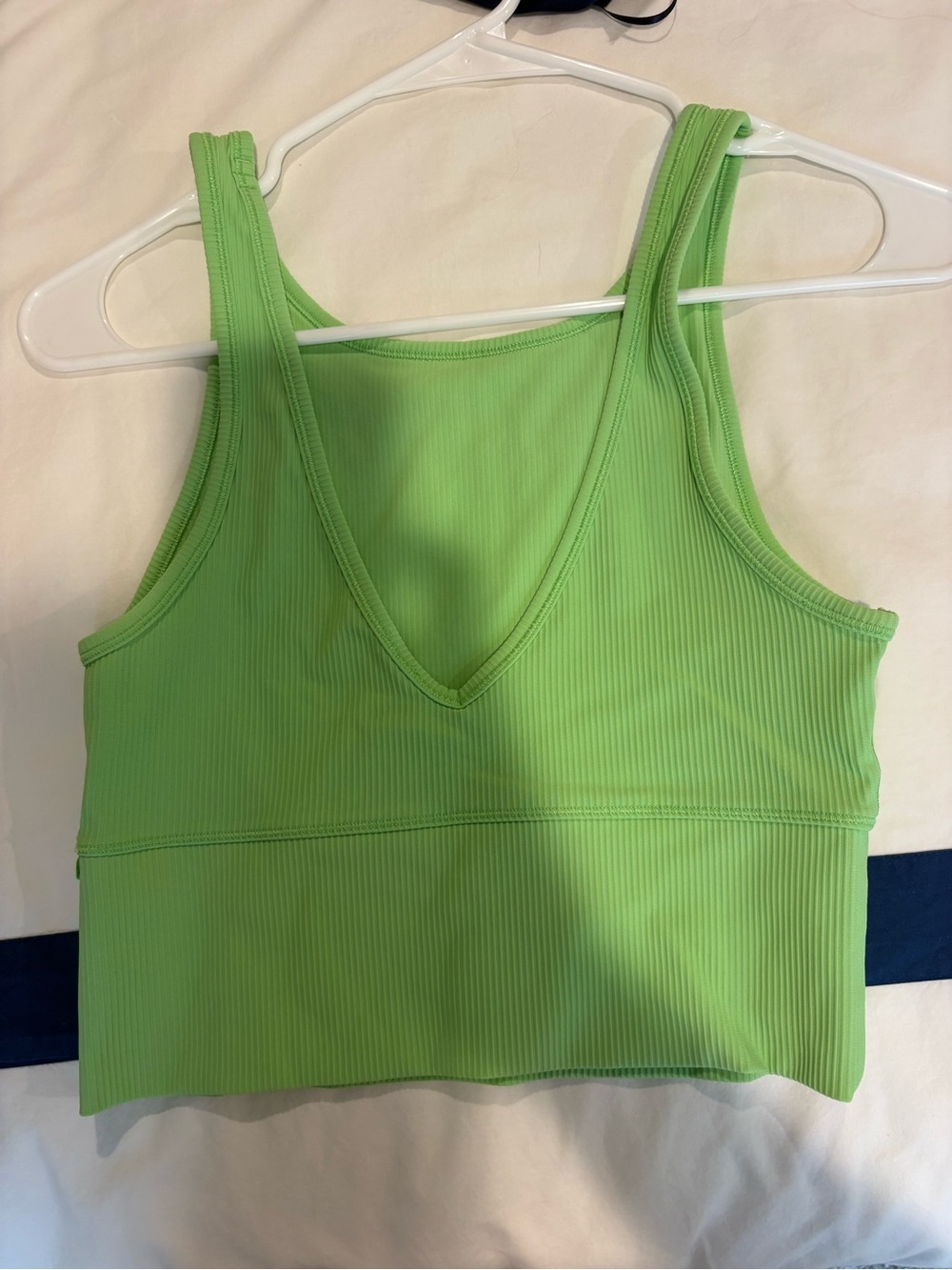 lululemon athletica Ribbed V-Neck Tank Top in Lime Green